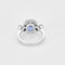 Bague 53 Bague en or blanc, saphir et diamants 58 Facettes LJ22-77