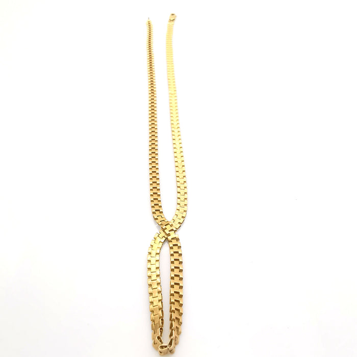 Old yellow gold necklace