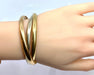 Bracelet CARTIER - bracelet Trinity en or jaune, rose , blanc signé et numéroté 58 Facettes AB388