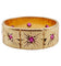 Bague 54 Large bague jonc Art Déco or rose, rubis sertis étoilés (circa 1950) 58 Facettes A05174