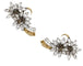 Boucles d'oreilles Boucles d'oreilles, "Edelweiss", en or jaune, platine et diamants. 58 Facettes 29984