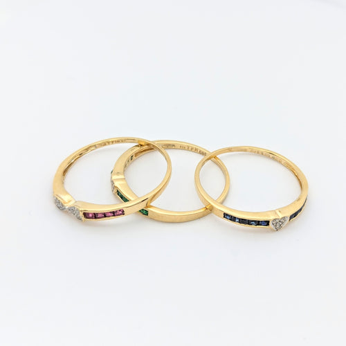 Bague 59 Bague trèfle en or jaune 58 Facettes 29580