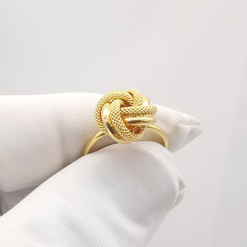 Bague 58 Bague en or jaune 18 carats 58 Facettes