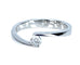 Bague 54 Bague solitaire or blanc et diamant de taille octogonale 58 Facettes AB510