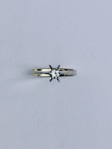 Bague 54 Bague Solitaire Or Jaune Diamant 0.16ct 58 Facettes