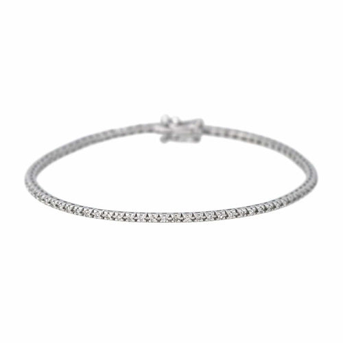 Bracelet Bracelet Tennis Or blanc Diamant 58 Facettes 4600465RV