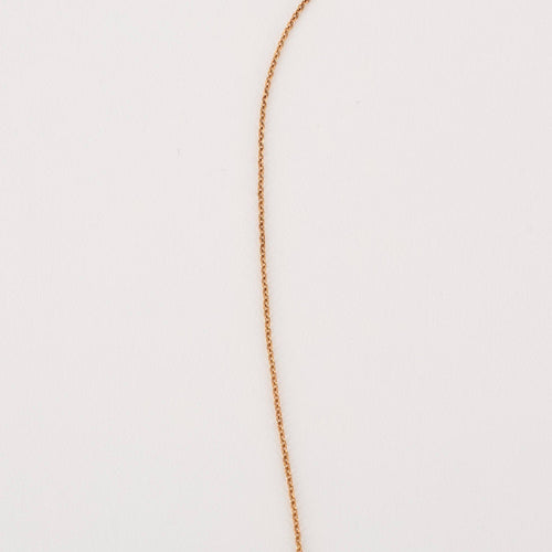 Collier COLLIER OR ROSE DIAMANT 0,10ct 58 Facettes M8927