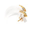 Boucles d'oreilles Boucles d'oreilles or jaune serties d'émeraudes et de diamants 58 Facettes B665