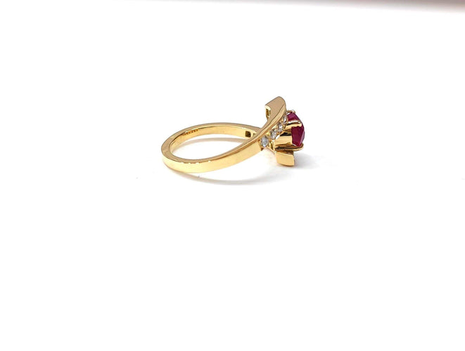 Bague 54 Bague rubis et diamant 58 Facettes Bag.cx.rub.FA.50