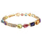 Bracelet BULGARI - Bracelet Allegra en or jaune, pierres de couleur et diamants 58 Facettes