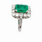 Bague 53 Bague émeraude de Colombie "Merveilleuse" - platine, diamants et émeraude - certifiée 58 Facettes 227