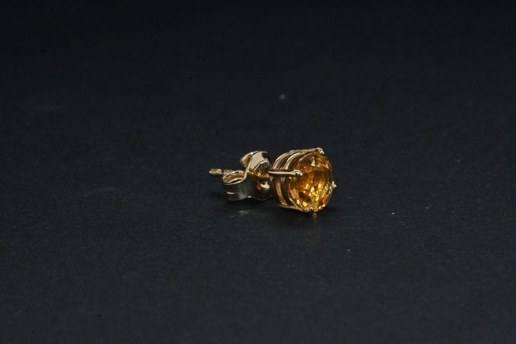 Boucles d'oreilles Boucles D'oreilles Citrine Or Jaune 18 Carats 58 Facettes