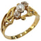 Bague Bague Art Nouveau diamants old mine et perle de culture en or jaune 18k 58 Facettes A834