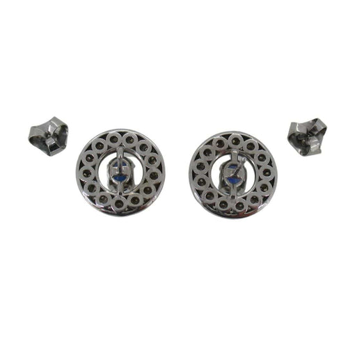 Boucles d'oreilles Boucles d'oreilles en diamant et saphir 58 Facettes