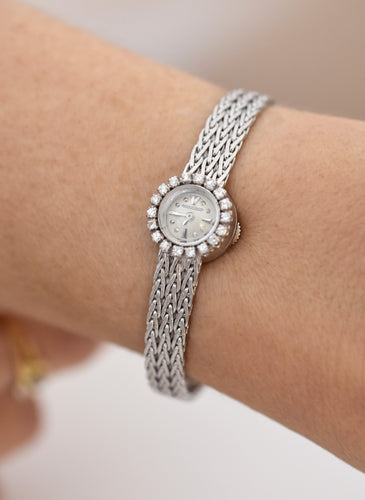 Montre Jaeger-LeCoultre - Montre femme or blanc et diamants, vers 1960 58 Facettes JLC-400