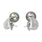 Boucles d'oreilles Boucles d'oreilles  Pendantes Or blanc Diamant, Perle de tahiti 58 Facettes 4410629CN
