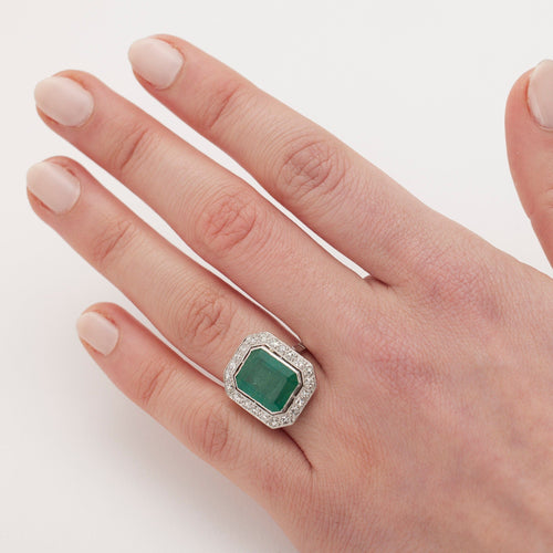 Bague 52 Bague Art déco 58 Facettes