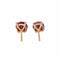 Boucles d'oreilles Boucles d'oreilles Puces Or jaune Rubis 58 Facettes 4021228RV