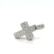 Pendentif PENDENTIF CROIX OR BLANC DIAMANTS 58 Facettes Ref 1.0000040/4