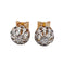 Boucles d'oreilles Puces d'oreilles or rose, platine, diamants taille ancienne (circa 1900) 58 Facettes A05867
