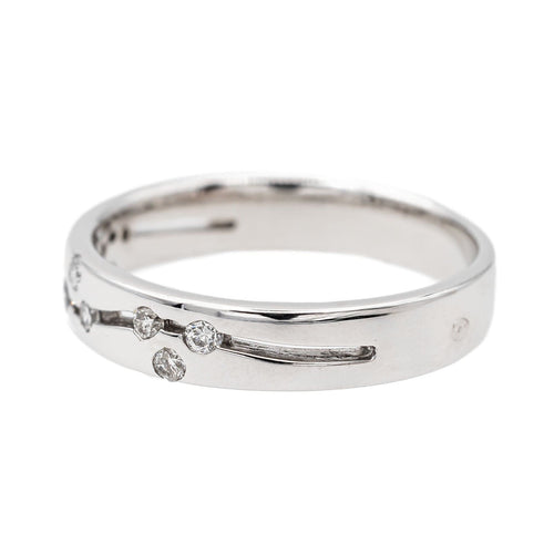 Bague 50.5 Bague Alliance Or blanc Diamant 58 Facettes 3157393CN