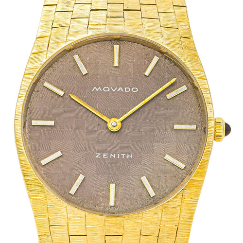 Montre Zenith Montre Movado  Or jaune Œil de tigre 58 Facettes 3810565CN