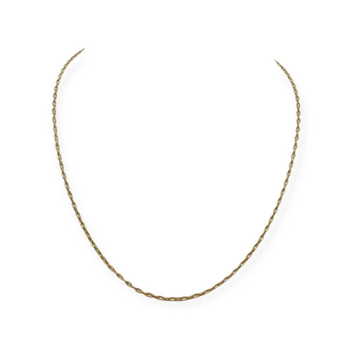 Collar Cadena eslabón forçat 54 cm en oro amarillo 750 58 Facettes 330088347