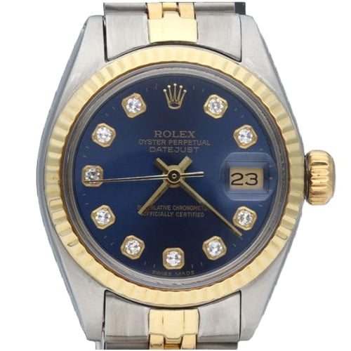 Montre Rolex Montre Date Just Or Jaune 18K / Acier Lady 58 Facettes MT41174