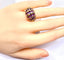 Bague 51 Bague en or jaune 18 carats sertie de 29 améthystes 58 Facettes AB550