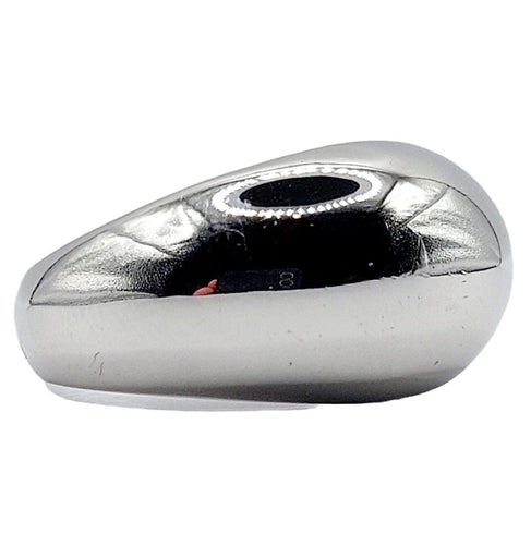 Bague 56 Bague art déco bombé dôme or blanc 58 Facettes A04310