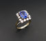 Bague 49.5 Bague saphir Ceylan non chauffé diamants 58 Facettes C08-05