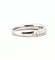 Bague 53 Demi-Alliance T51 en or blanc et diamants 58 Facettes