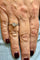 Bague 54 Solitaire ondulé en or blanc et diamants 58 Facettes