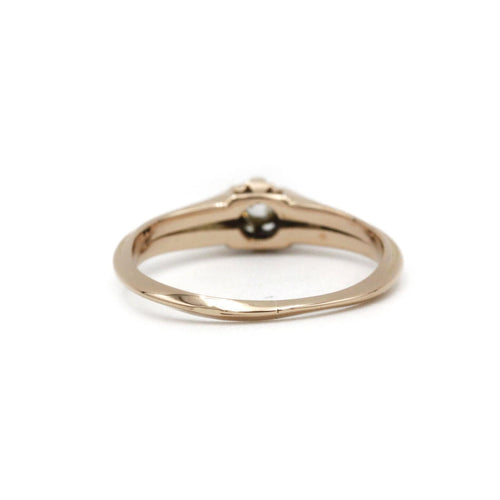 Bague solitaire or jaune diamant 58 Facettes 240374R