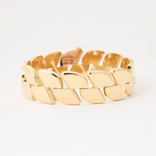 Bracelet Mellerio dits Meller - Rare Bracelet Vintage Or Jaune 58 Facettes