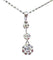 Collier Pendentif Diamants 1900 sur chaîne 58 Facettes AB119