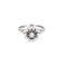 Bague 60 Bague marguerite or blanc et diamant 58 Facettes GU193