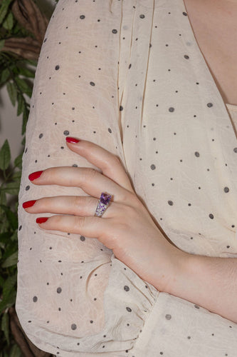 Bague 56 Mauboussin Bague Ma princesse d'amour  Or blanc Améthyste, Diamant 58 Facettes 4198264CN