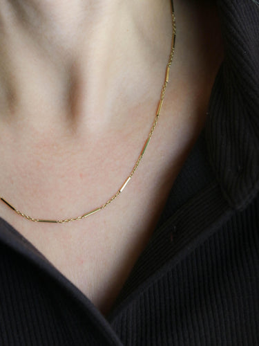 Collier Chaine vintage or jaune batons 58 Facettes 1219.5