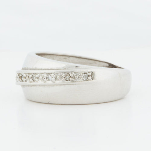 Bague 46 BAGUE EN OR BLANC 18 CARATS 58 Facettes REF 11065/08