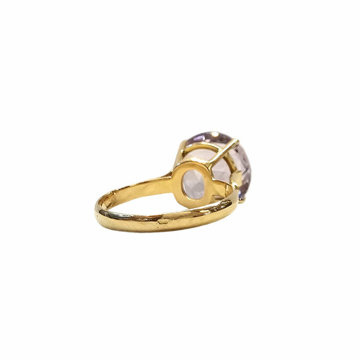 Bague 61 Bague en or jaune et amethyste naturelle 58 Facettes CAE-RI-RD-YGAM