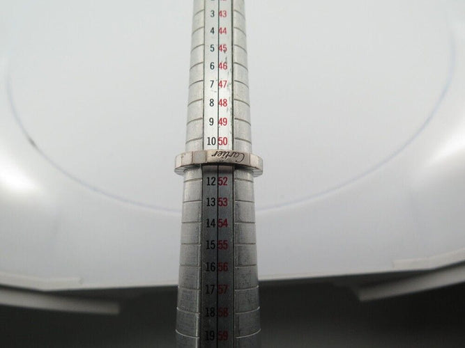 Bague 51 bague CARTIER lanieres b4058751 taille 51 or blanc 18k diamant 0.05ct 58 Facettes 249804