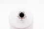 Bague 53 Bague or blanc, saphir et diamants 58 Facettes 240623