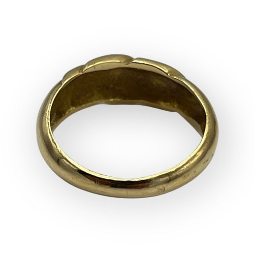 Bague 55 Bague jonc torsadée or jaune 58 Facettes 149058570