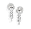 Boucles d'oreilles Pendants d'oreilles, vers 1955 noeuds stylisés platine or blanc et diamants 58 Facettes 258844
