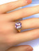 Bague 56 Bague en or rose améthyste rose 58 Facettes AB414