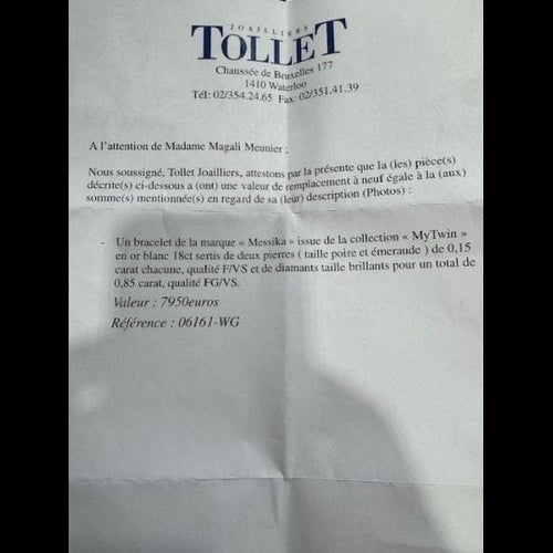 Bracelet Bracelet Messika Collection « My Twin » 58 Facettes 4427