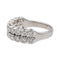 Bague 51 Bague Demi alliance Or blanc, Platine Diamant 58 Facettes 3429844CN