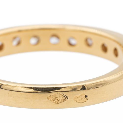 Bague 50 Bague Demi alliance Or jaune Diamant 58 Facettes 990258CN