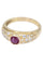 Bague 57 Bague jonc rubis diamants 58 Facettes 085961